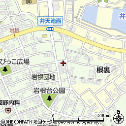 愛知県日進市岩崎町岩根85周辺の地図