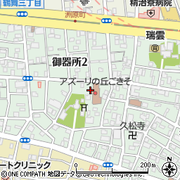 愛知県名古屋市昭和区御器所周辺の地図