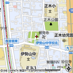 愛知県名古屋市中区正木2丁目周辺の地図