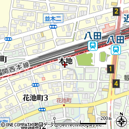愛知県名古屋市中川区岩塚町本地周辺の地図