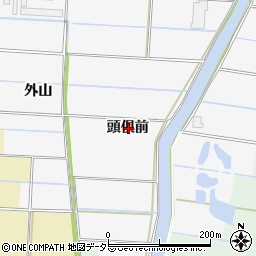 愛知県愛西市山路町頭倶前周辺の地図