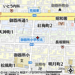 日本郵政公社東海支社天神宿舎周辺の地図