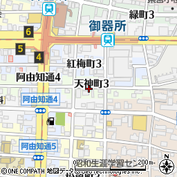 愛知県名古屋市昭和区天神町3丁目周辺の地図