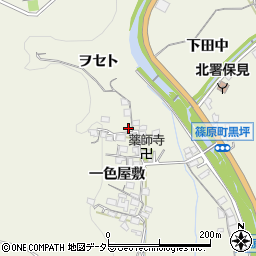 愛知県豊田市篠原町一色屋敷25周辺の地図