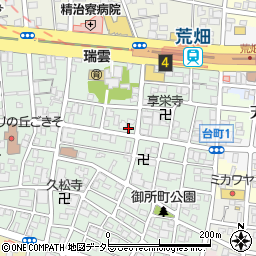 愛知県名古屋市昭和区御器所3丁目8-13周辺の地図