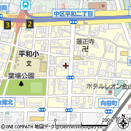 愛知県名古屋市中区平和周辺の地図