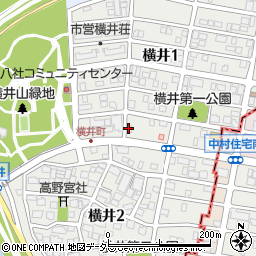 万福来　横井店周辺の地図