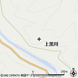 愛知県北設楽郡豊根村上黒川ウト場周辺の地図