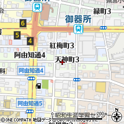 愛知県名古屋市昭和区天神町周辺の地図