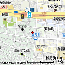 愛知県名古屋市昭和区御器所3丁目5周辺の地図