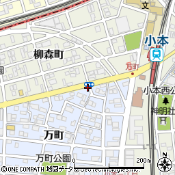 愛知県名古屋市中川区万町1201周辺の地図