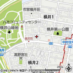 愛知県名古屋市中村区横井周辺の地図