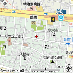 愛知県名古屋市昭和区御器所3丁目8-16周辺の地図