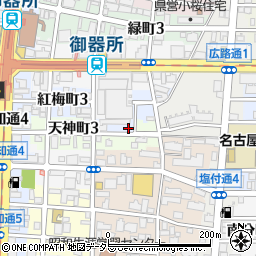 愛知県名古屋市昭和区紅梅町3丁目23周辺の地図