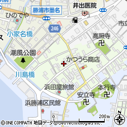千葉県勝浦市勝浦116周辺の地図