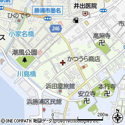 千葉県勝浦市勝浦117周辺の地図