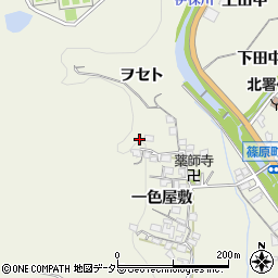 愛知県豊田市篠原町一色屋敷9周辺の地図
