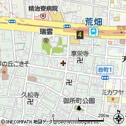 愛知県名古屋市昭和区御器所3丁目8-9周辺の地図