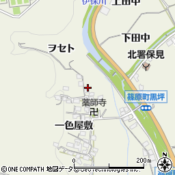 愛知県豊田市篠原町一色屋敷23周辺の地図