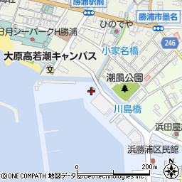 勝浦漁業協同組合　製氷冷凍部周辺の地図