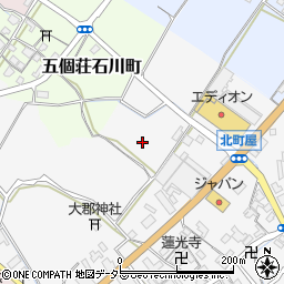 滋賀県東近江市五個荘北町屋町周辺の地図