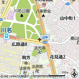 愛知県名古屋市昭和区花見通周辺の地図