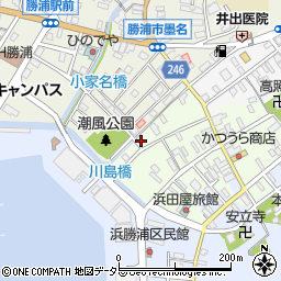 千葉県勝浦市勝浦91周辺の地図