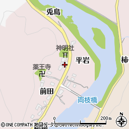 愛知県豊田市枝下町平岩周辺の地図