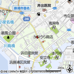 千葉県勝浦市勝浦112周辺の地図