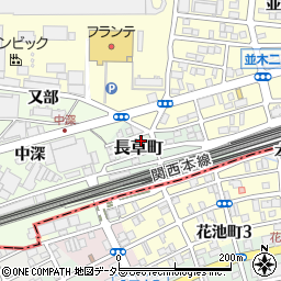 愛知県名古屋市中村区長草町31周辺の地図
