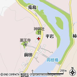 愛知県豊田市枝下町（平岩）周辺の地図