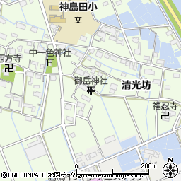 愛知県津島市中一色町清光坊49周辺の地図