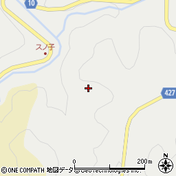 愛知県北設楽郡設楽町津具向洞周辺の地図