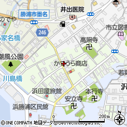 千葉県勝浦市勝浦74周辺の地図