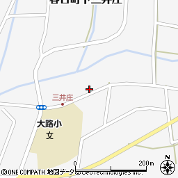 兵庫県丹波市春日町下三井庄1109-1周辺の地図