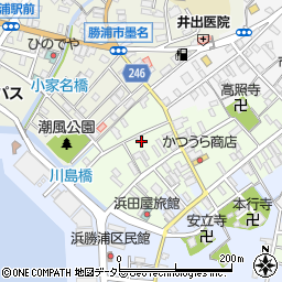 千葉県勝浦市勝浦103周辺の地図