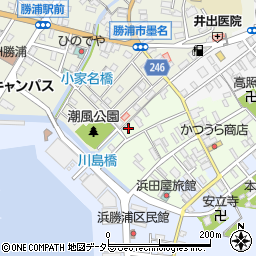 千葉県勝浦市勝浦90周辺の地図