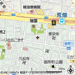 愛知県名古屋市昭和区御器所3丁目8-21周辺の地図