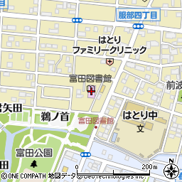 名古屋市富田図書館周辺の地図