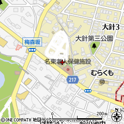 東山自動車学校周辺の地図
