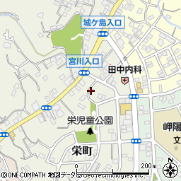 神奈川中央ヤクルト販売株式会社三崎センター周辺の地図