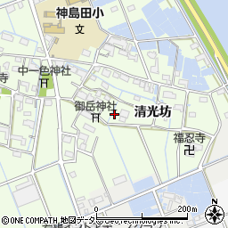 愛知県津島市中一色町清光坊136周辺の地図