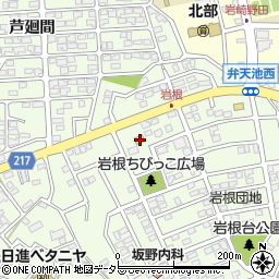 愛知県日進市岩崎町岩根140周辺の地図
