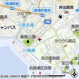 千葉県勝浦市勝浦89周辺の地図