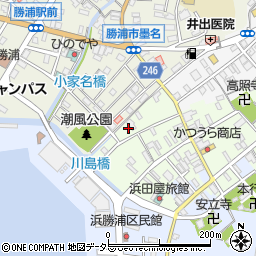 千葉県勝浦市勝浦88周辺の地図