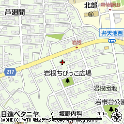 ファミリーマート日進岩根店周辺の地図