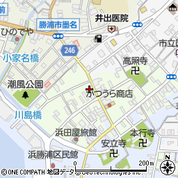 千葉県勝浦市勝浦110周辺の地図