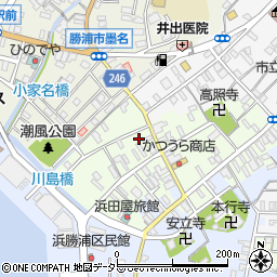 千葉県勝浦市勝浦106周辺の地図