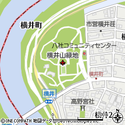 横井山緑地周辺の地図