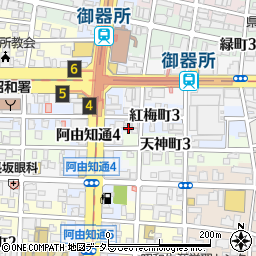 愛知県名古屋市昭和区紅梅町3丁目2-1周辺の地図